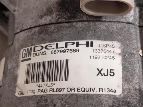 Compressore AC 687997689 13376447 Chevrolet Cruze 2011