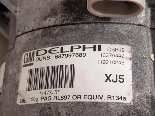 Compressore AC 687997689 13376447 Chevrolet Cruze 2011
