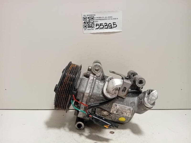 Compressore AC 9808860080 Citroen C3 III 2020