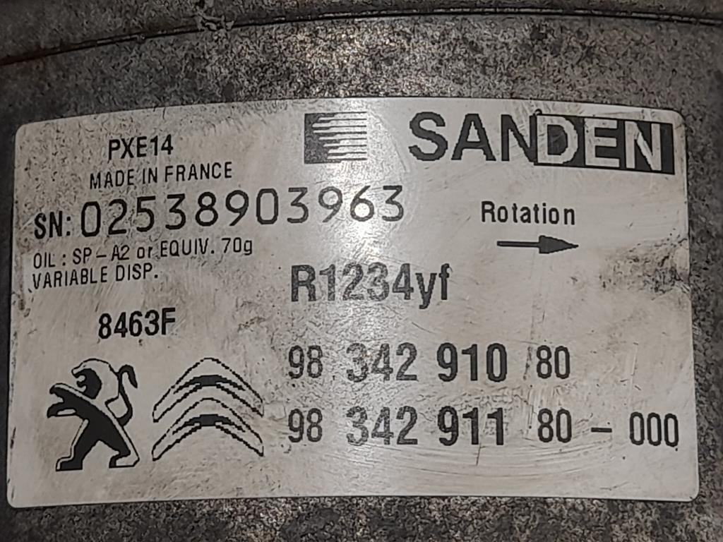 Compressore AC 9834291080 Citroen Jumper III 2014