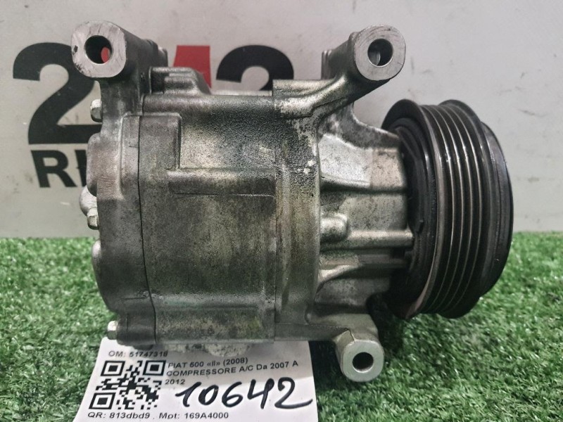 Compressore AC 51747318 Fiat 500 II 2008