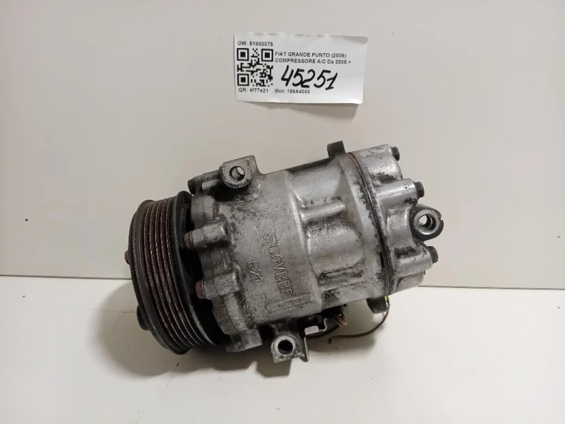 Compressore AC 51803075 Fiat Grande Punto 2006