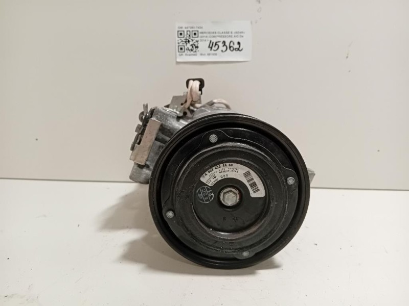 Compressore AC 447280-7424 Mercedes Classe B W246 2014