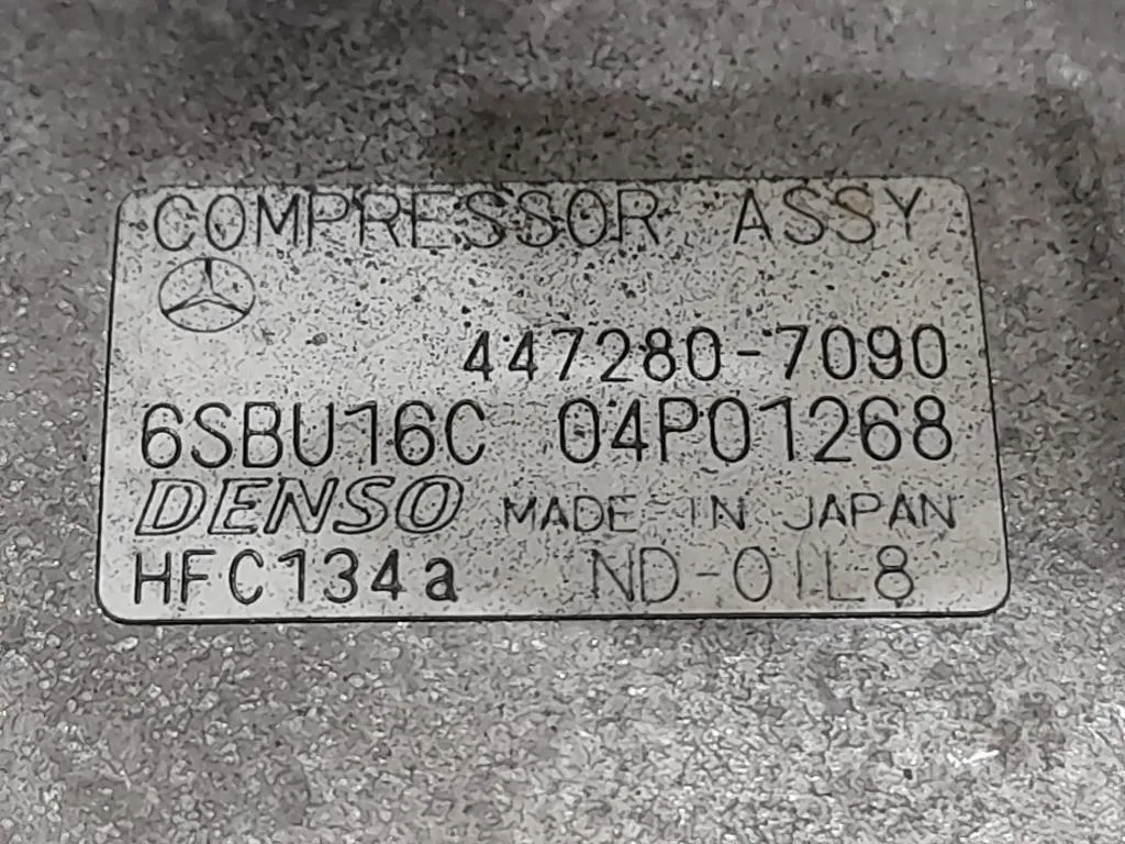 Compressore AC 447280-7090 Mercedes Classe C W204 2011