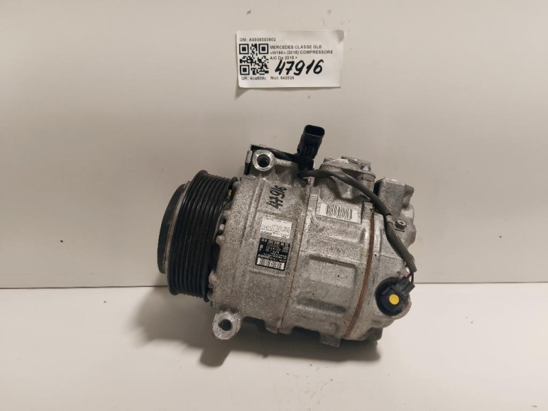 Compressore AC A0008303802 Mercedes Classe GLE W166 2015