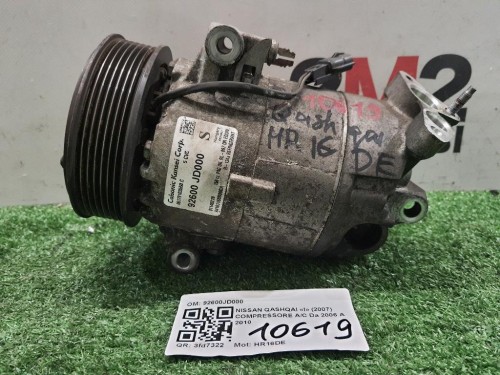 Compressore AC 92600JD000 Nissan Qashqai I 2007