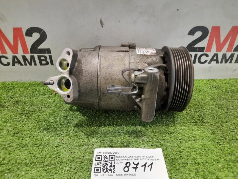 Compressore AC 92600JD000 Nissan Qashqai I 2007
