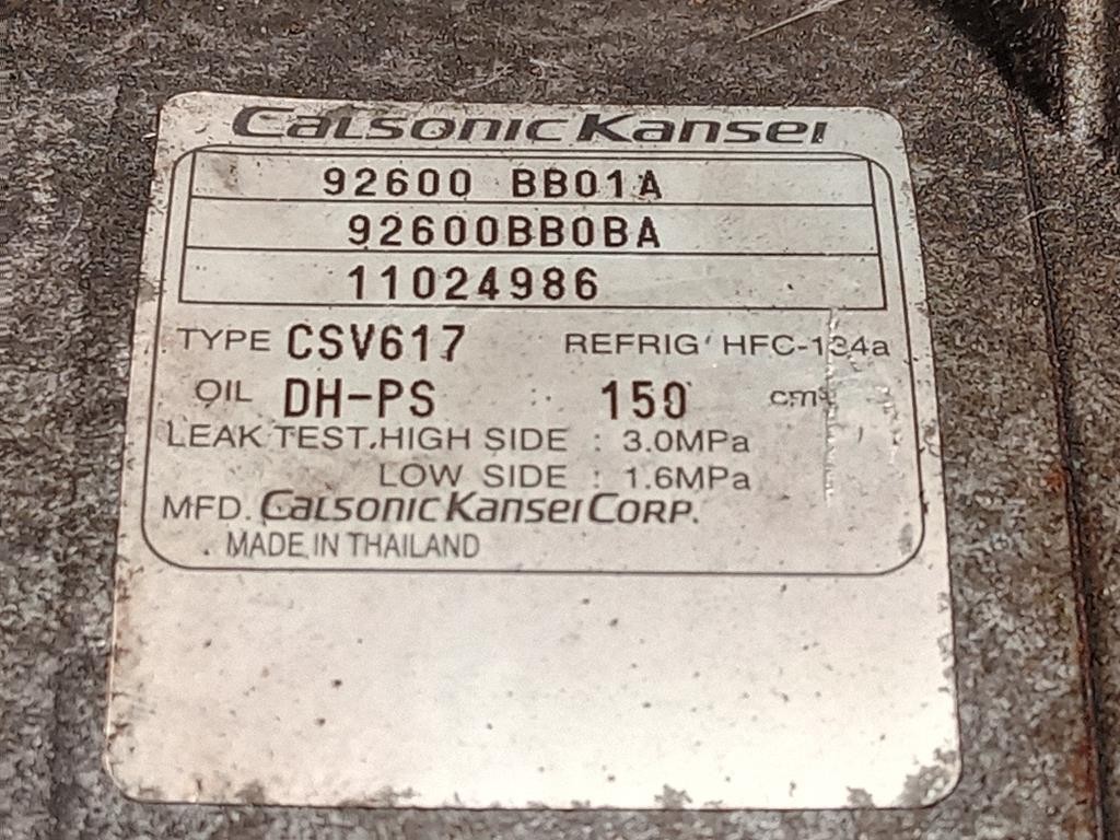 Compressore AC 92600 BB01A Nissan Qashqai+2 2010