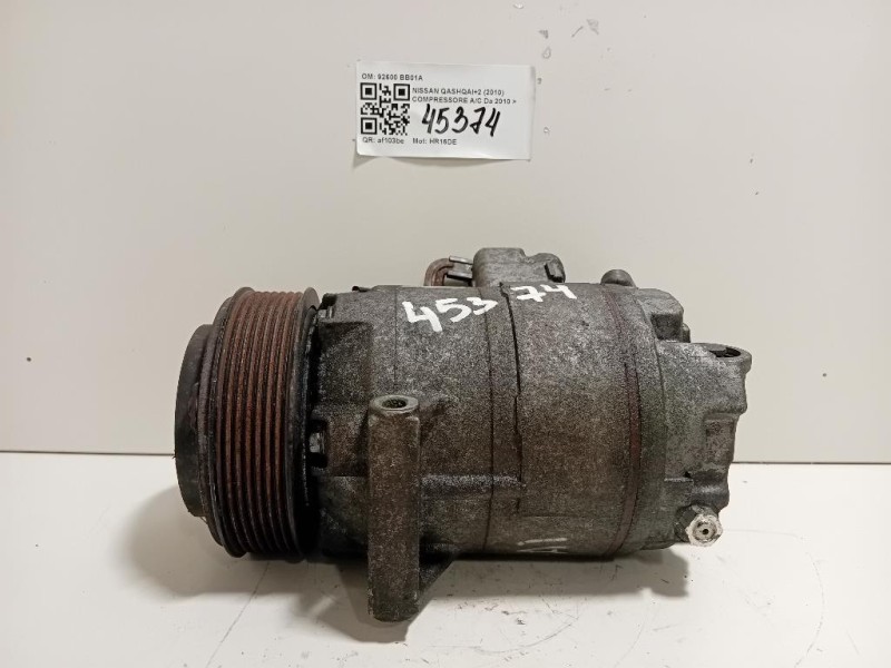 Compressore AC 92600 BB01A Nissan Qashqai+2 2010