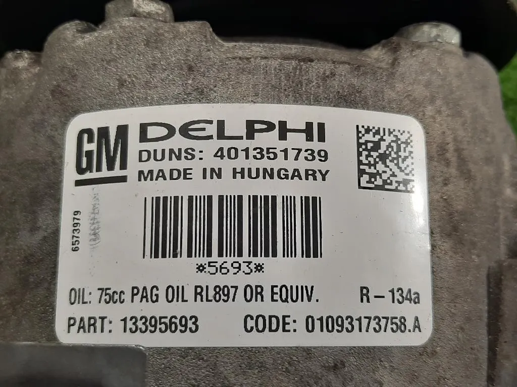 Compressore AC 13395693 Opel Astra J SW 2010