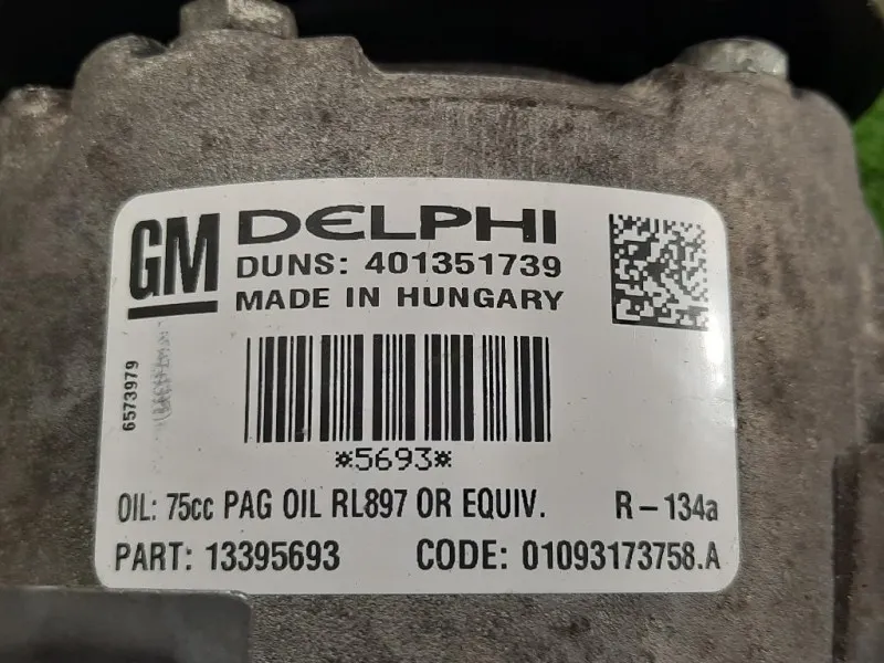 Compressore AC 13395693 Opel Astra J SW 2010