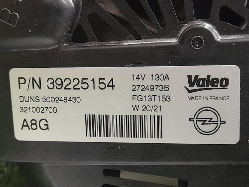 Compressore AC 39225154 Opel Astra K 2019