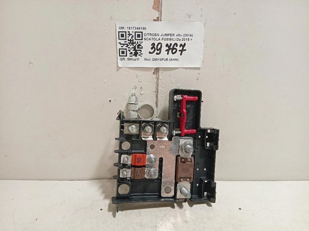 Scatola Fusibili 1617246180 Citroen Jumper III 2014