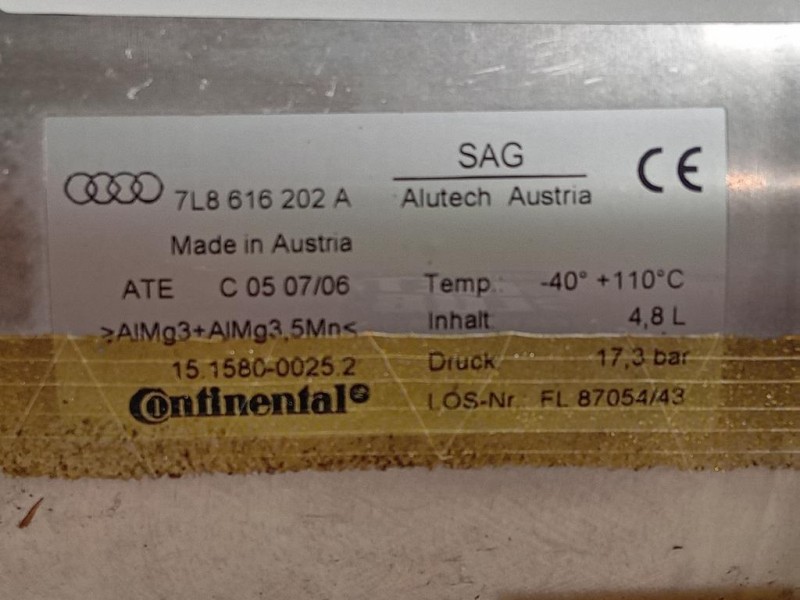 Compressore ARIA Riparazione Pneumatico 7L8 616 202 A ACCUMULATORE PRESSIONE Audi Q7 4LB 2006