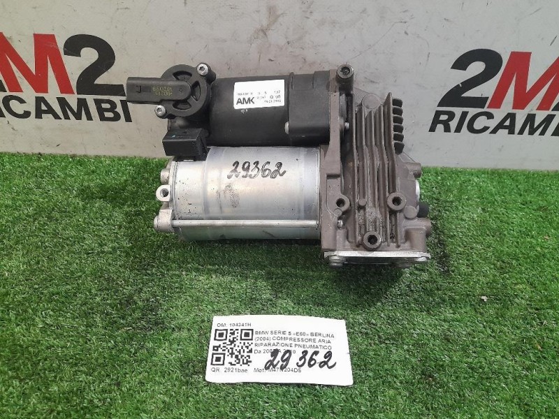 Compressore ARIA Riparazione Pneumatico 104341H Bmw Serie 5 E60 Berlina 2004