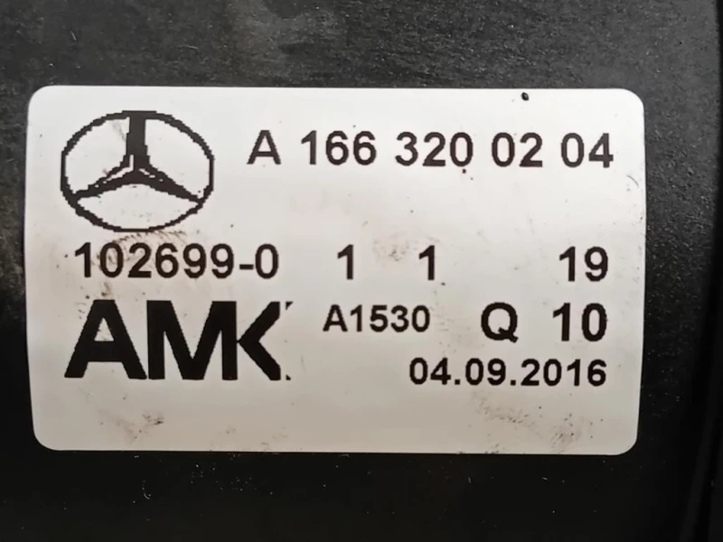 Compressore ARIA Riparazione Pneumatico A 166 320 02 04 Mercedes Classe GLE W166 2015