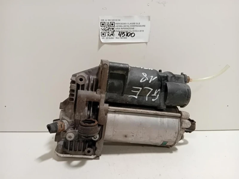 Compressore ARIA Riparazione Pneumatico A 166 320 02 04 Mercedes Classe GLE W166 2015