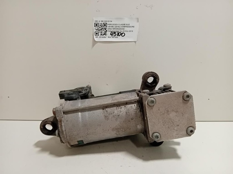 Compressore ARIA Riparazione Pneumatico A 166 320 02 04 Mercedes Classe GLE W166 2015