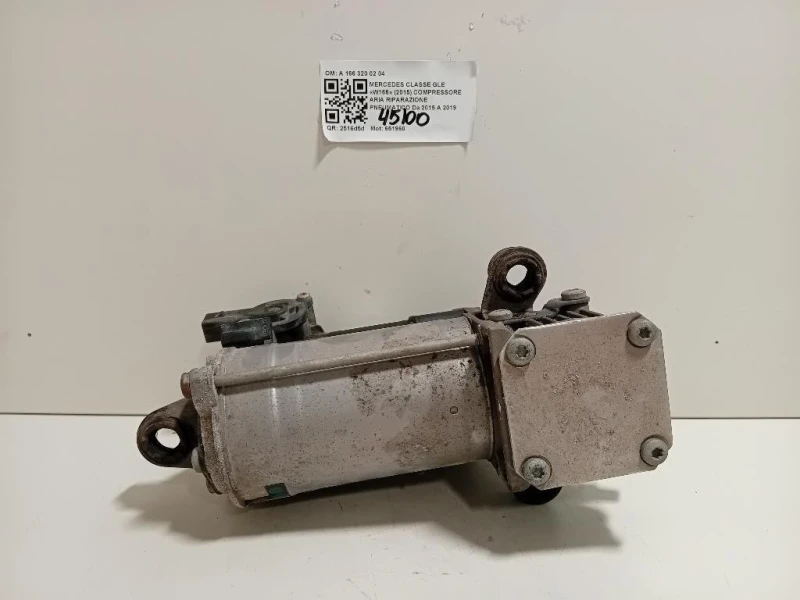 Compressore ARIA Riparazione Pneumatico A 166 320 02 04 Mercedes Classe GLE W166 2015