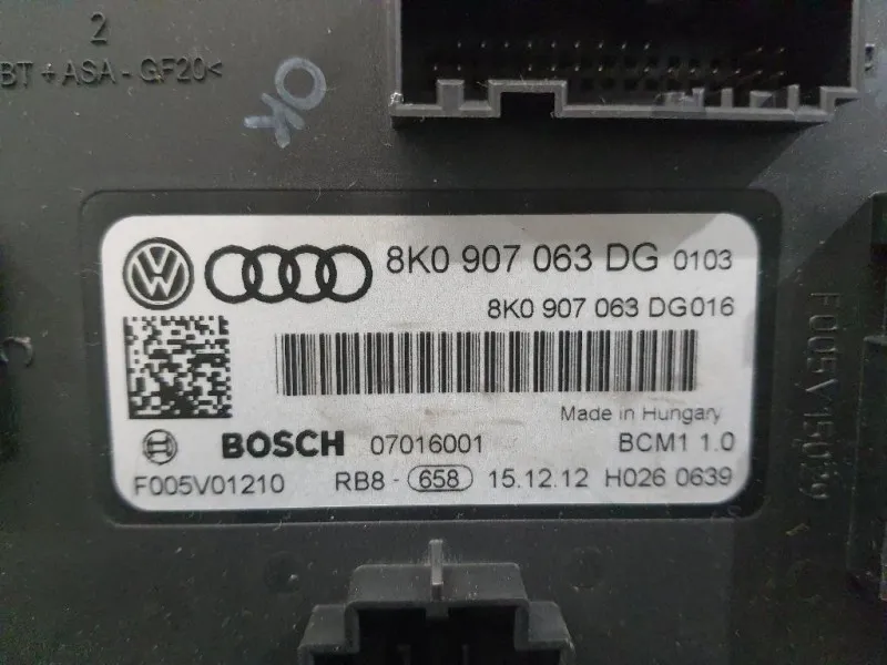 Computer DI Bordo 8K0907063DG BCM Audi Q5 8RB 2012