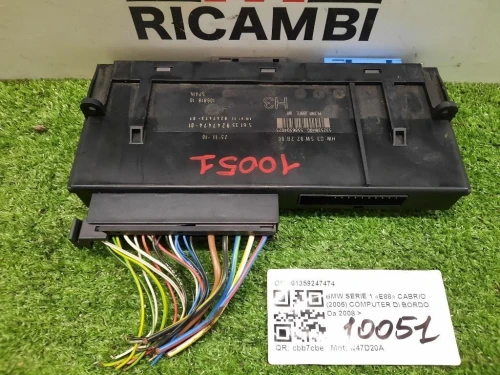 Computer DI Bordo 61359247474 Bmw Serie 1 E88 Cabrio 2005