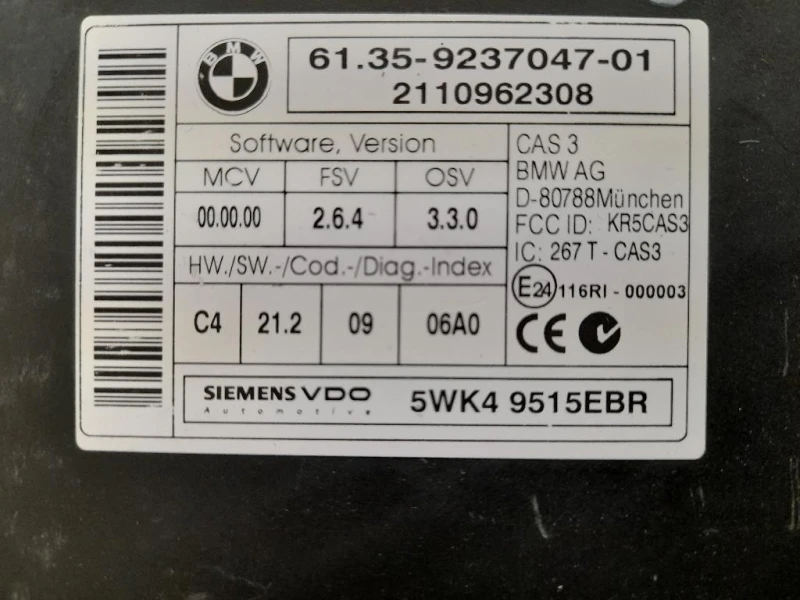 Computer DI Bordo 61359237047 Bmw X1 F48 2015