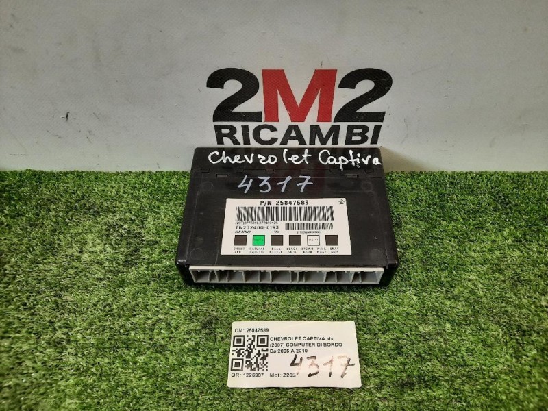Computer DI Bordo 25847589 Chevrolet Captiva I 2007
