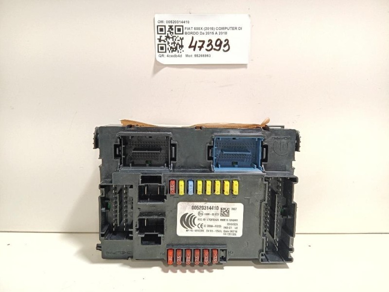 Computer DI Bordo 00520314410 Fiat 500X 2015