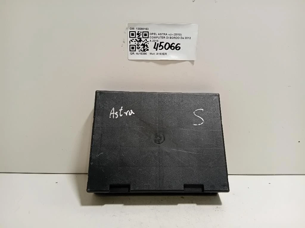 Computer DI Bordo 13588153 Opel Astra J 2010