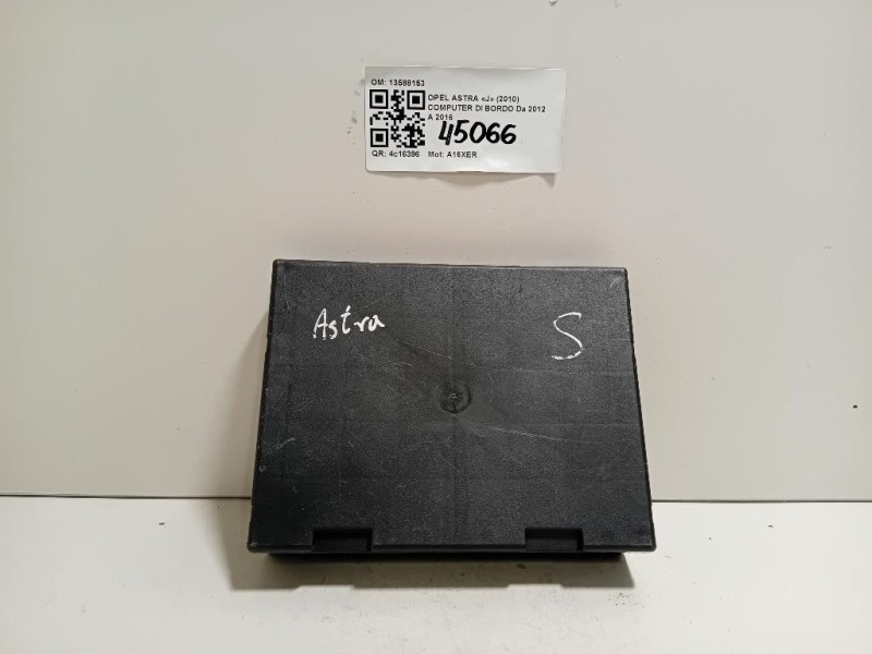 Computer DI Bordo 13588153 Opel Astra J 2010