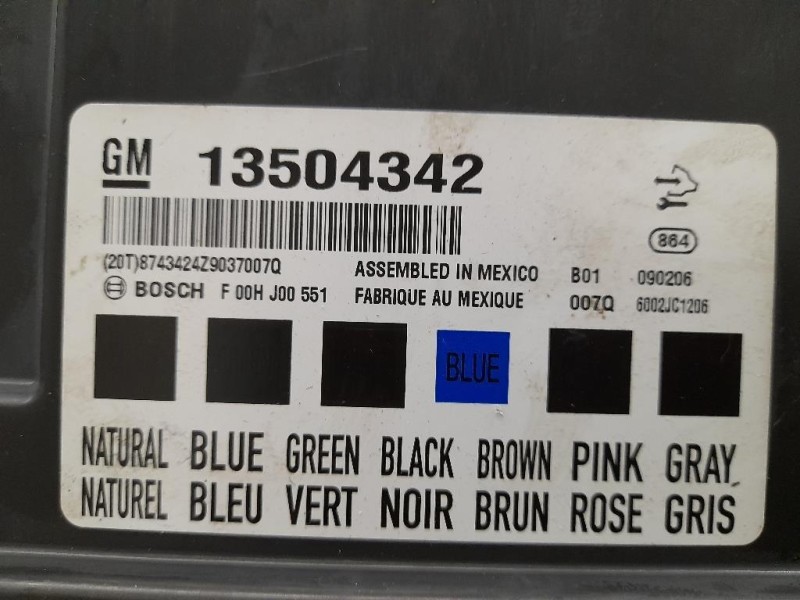 Computer DI Bordo 13504342 Opel Insignia A 2009