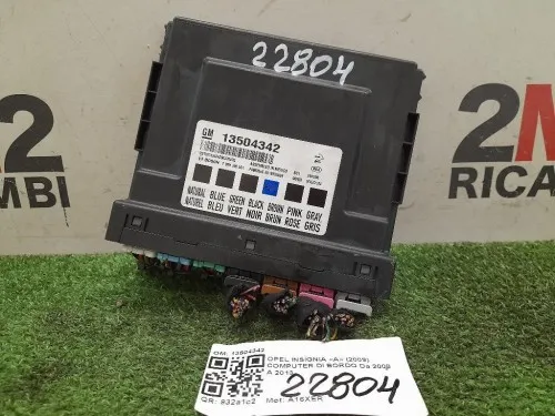 Computer DI Bordo 13504342 Opel Insignia A 2009
