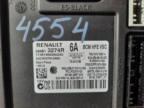 Computer DI Bordo 284B13274R CENTRALINA COMFORT Renault Kadjar 2015