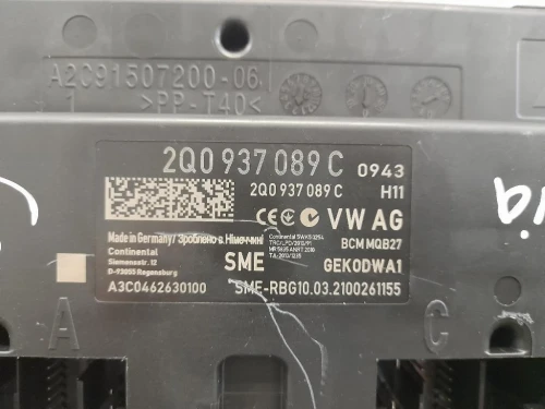 Computer DI Bordo 2Q0937089C Skoda Fabia NJ3 2018