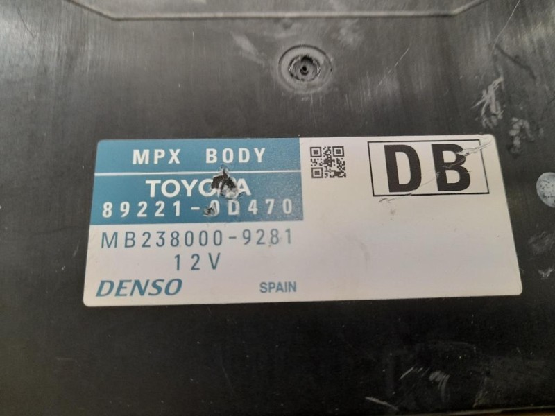 Computer DI Bordo 892210D470 Toyota Yaris IV 2014