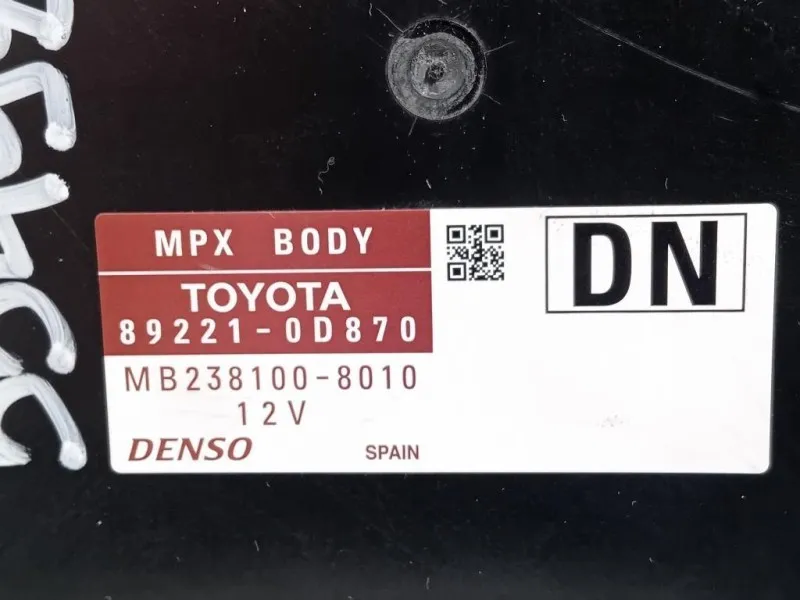 Computer DI Bordo 89221-0D870 Toyota Yaris IV 2014