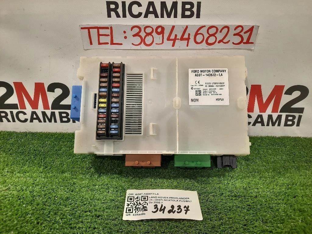 Scatola Fusibili AG9T-14D572-LA Land Rover Freelander II 2007