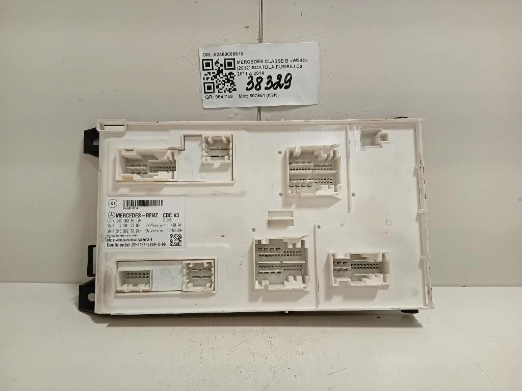 Scatola Fusibili A2469008510 MODULO SAM Mercedes Classe B W246 2012