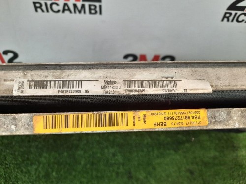 Condensatore AC 9817275680 RADIATORE CLIMA Peugeot 3008 II 2016