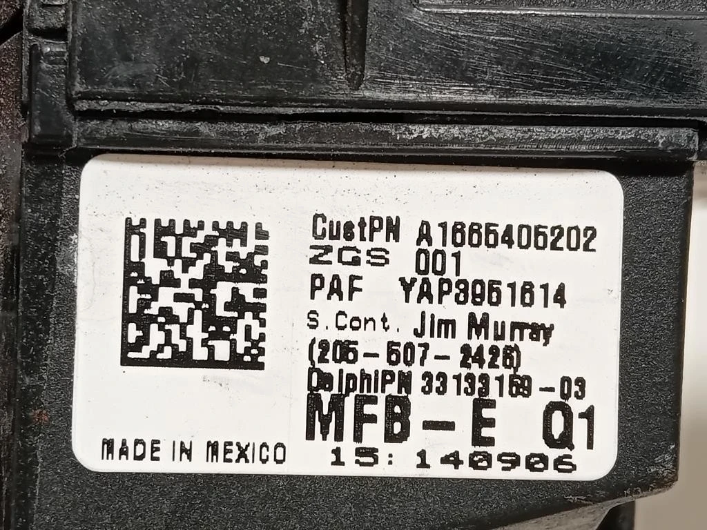 Scatola Fusibili A1665405202 Mercedes Classe GLE W166 2015