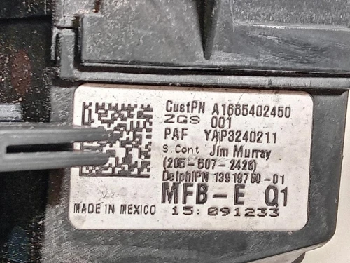 Scatola Fusibili T1015261N Mercedes Classe ML W166 2012