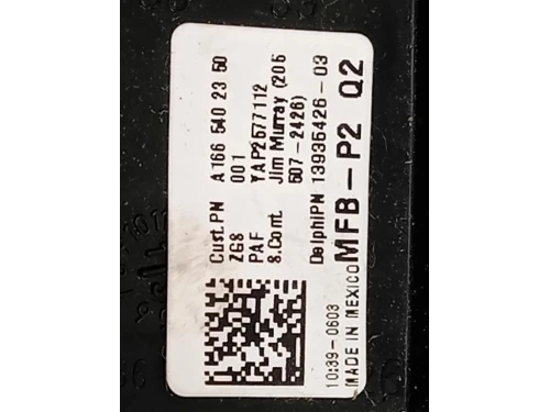 Scatola Fusibili A1665402350 Mercedes Classe ML W166 2012