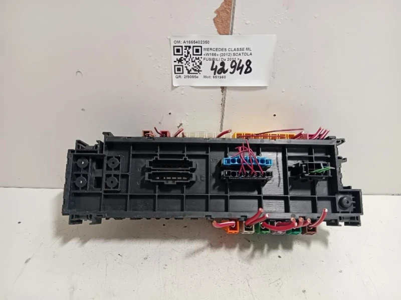 Scatola Fusibili A1665402350 Mercedes Classe ML W166 2012