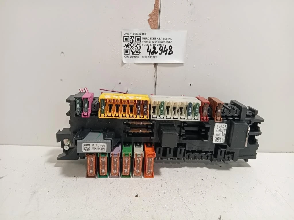 Scatola Fusibili A1665402350 Mercedes Classe ML W166 2012