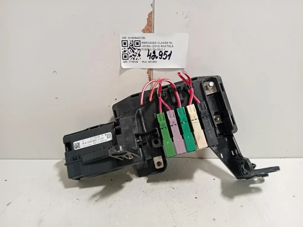 Scatola Fusibili A1665402150 Mercedes Classe ML W166 2012