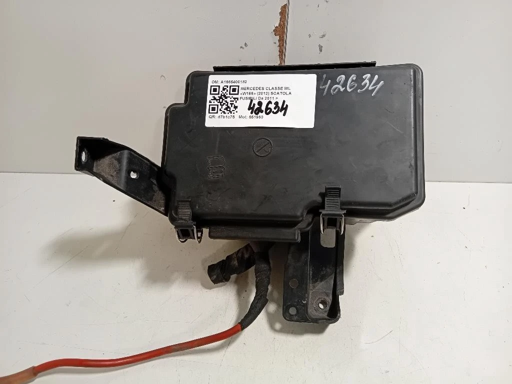 Scatola Fusibili A1665400182 Mercedes Classe ML W166 2012