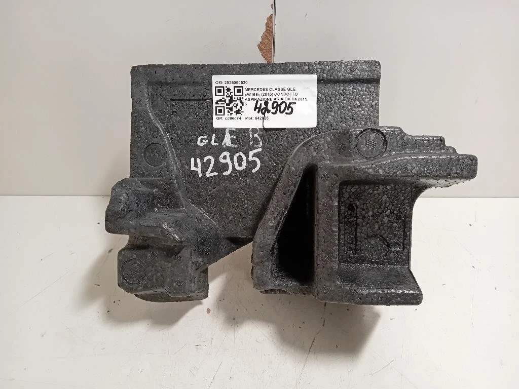 Condotto Aspirazione ARIA DX 2925050530 Mercedes Classe GLE W166 2015