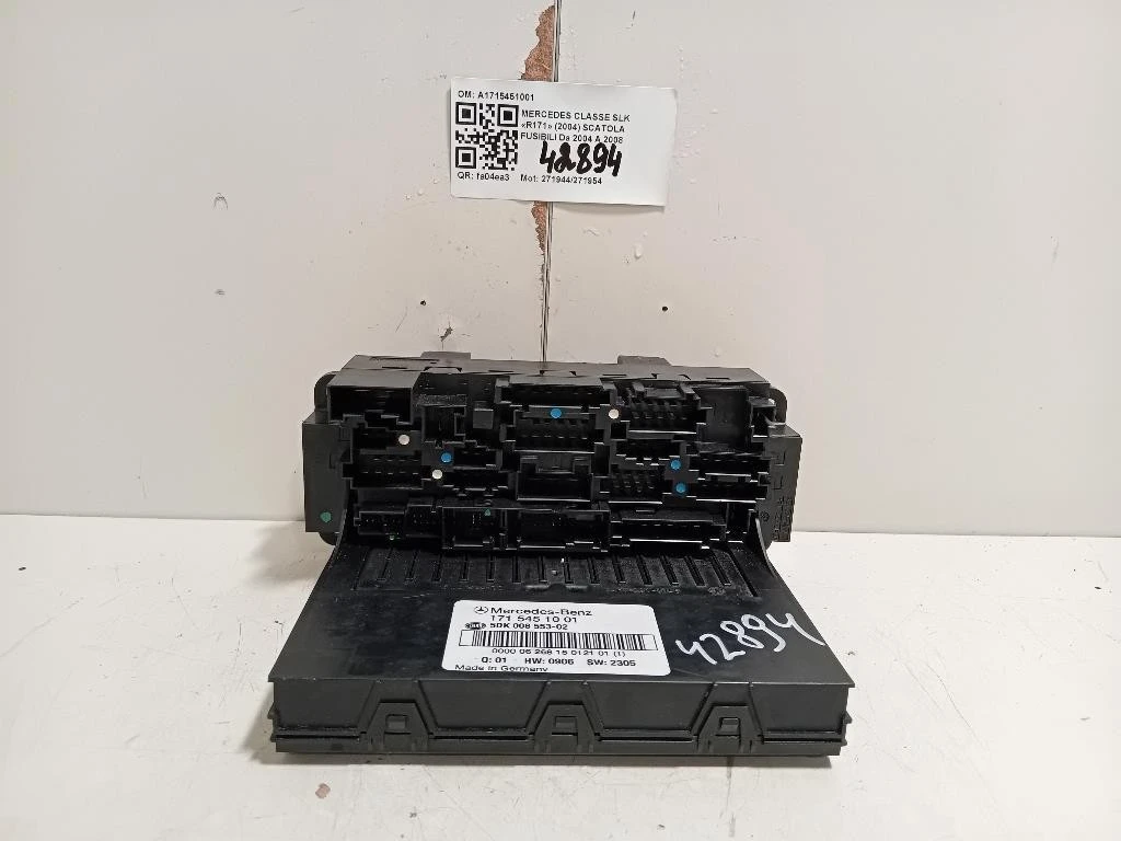 Scatola Fusibili A1715451001 Mercedes Classe SLK R171 2004