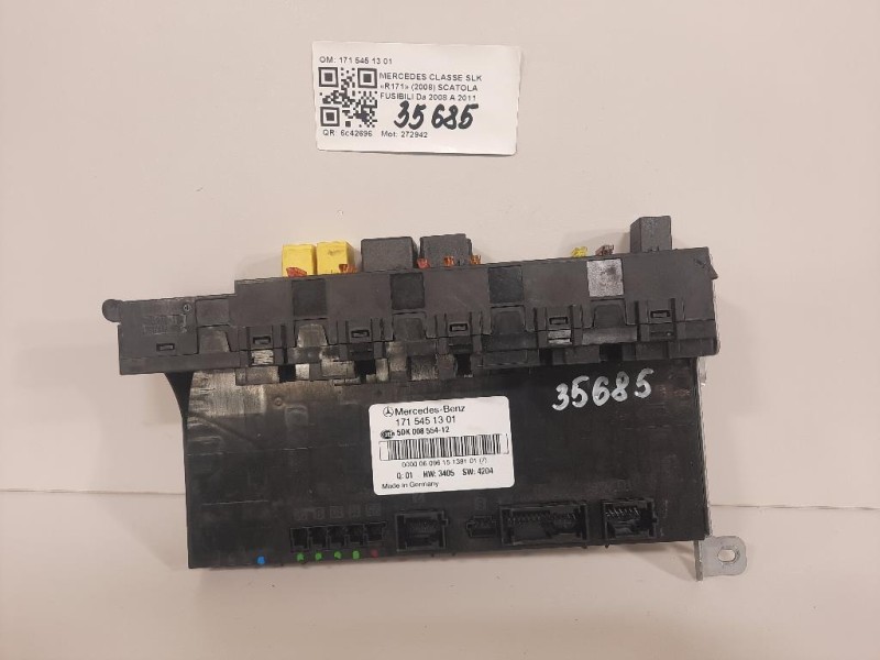 Scatola Fusibili 171 545 13 01 Mercedes Classe SLK R171 2008