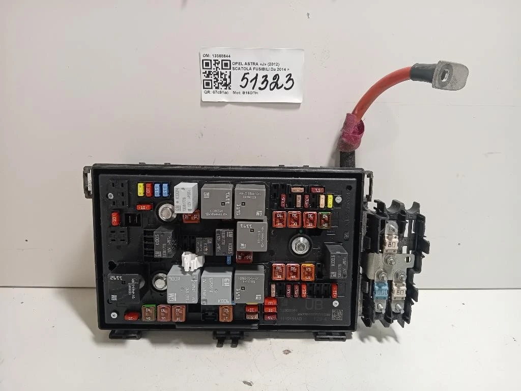 Scatola Fusibili 13368644 Opel Astra J 2012